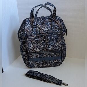 Lug Via 2 Convertible Tote Bag - Leopard Navy, EUC 🚨(RARE, DISCONTINUED!)🚨